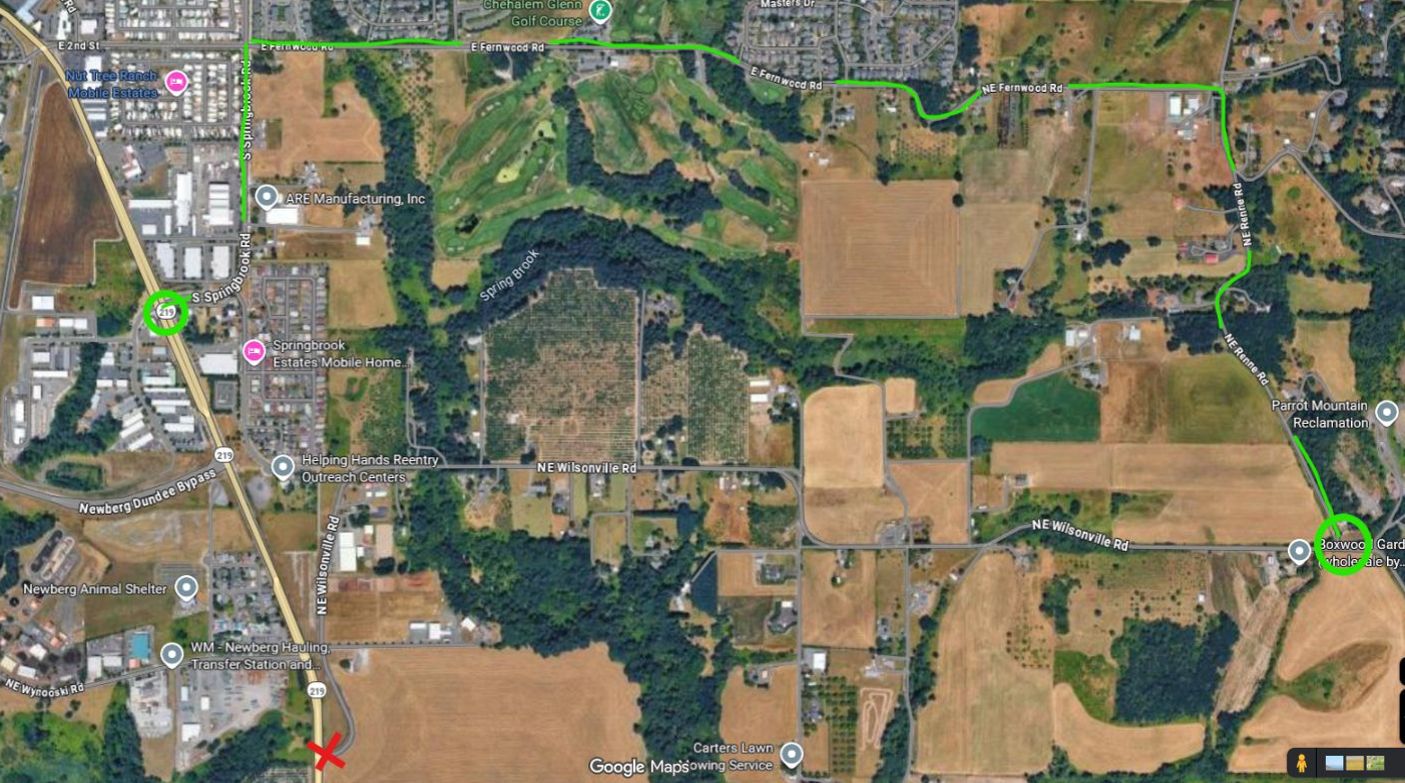 Wilsonville detour compressed